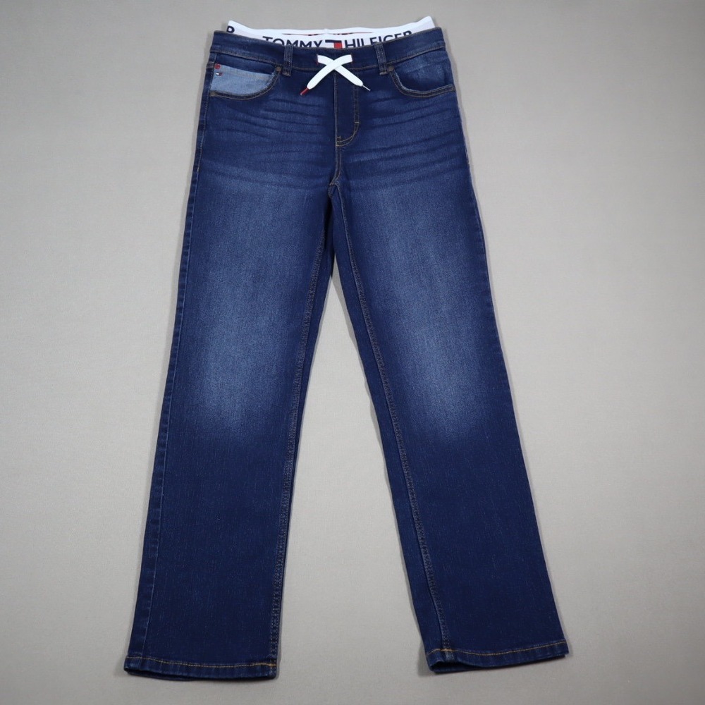 Tommy Hilfiger Big Boys Logo Waist Band Denim Jeans - Size L
